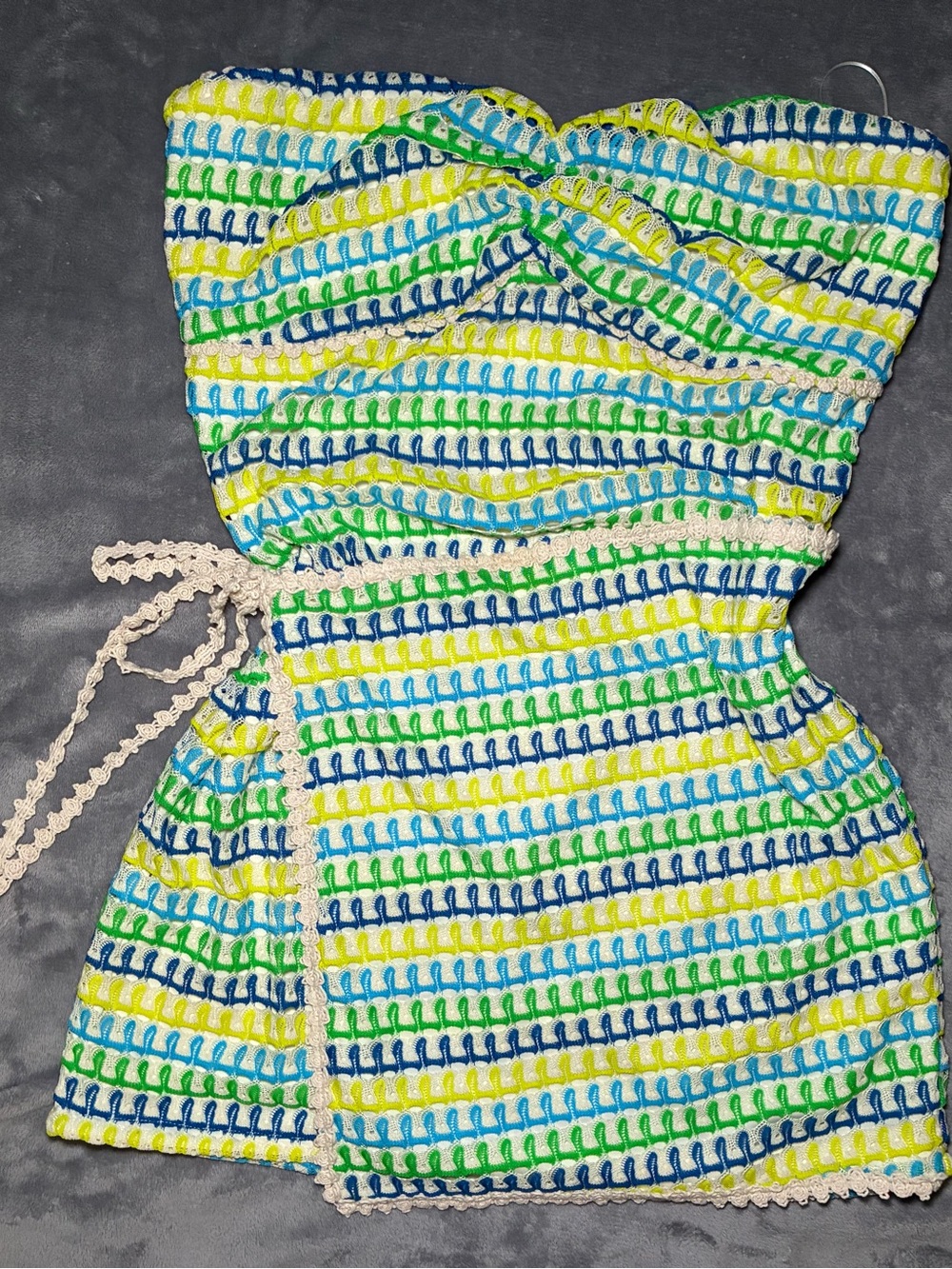 Fashion Nova Strapless Crotch Dress
